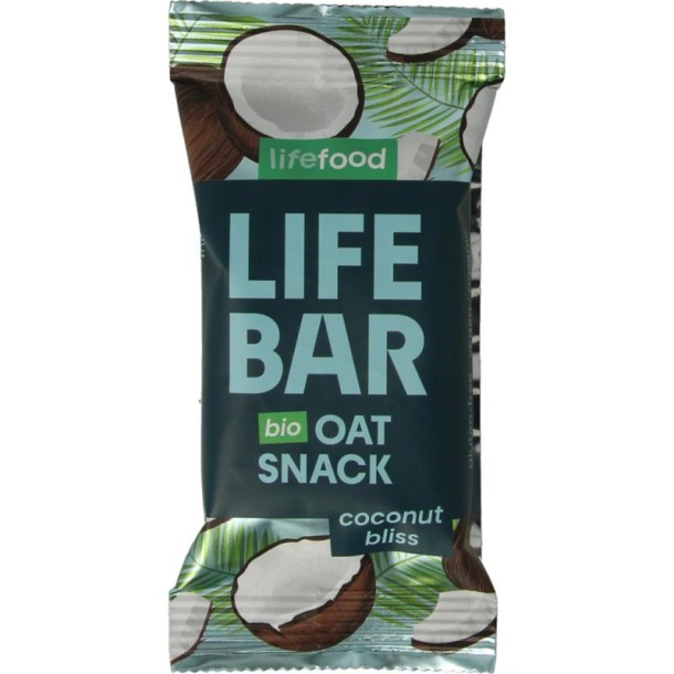 Lifefood Lifebar oatsnack kokos bliss bio (40 Gram)