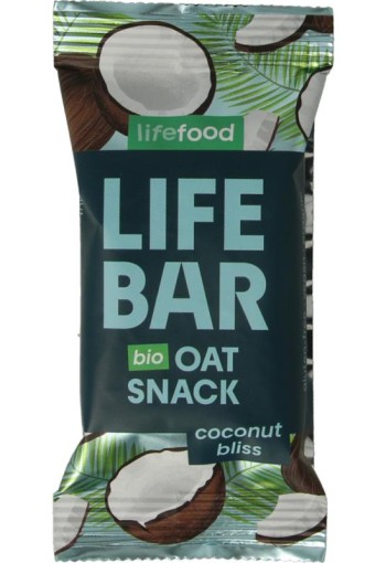 Lifefood Lifebar oatsnack kokos bliss bio (40 Gram)