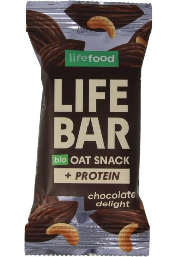 Lifefood Lifebar oatsnack proteine chocolate delight bio (40 Gram)