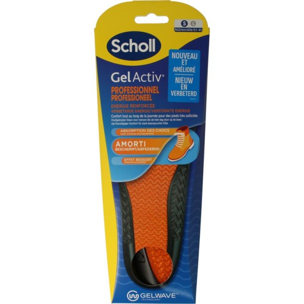 Scholl GelActive inlegzolen work & boot small 35.5 - 40.5 (1 Paar)