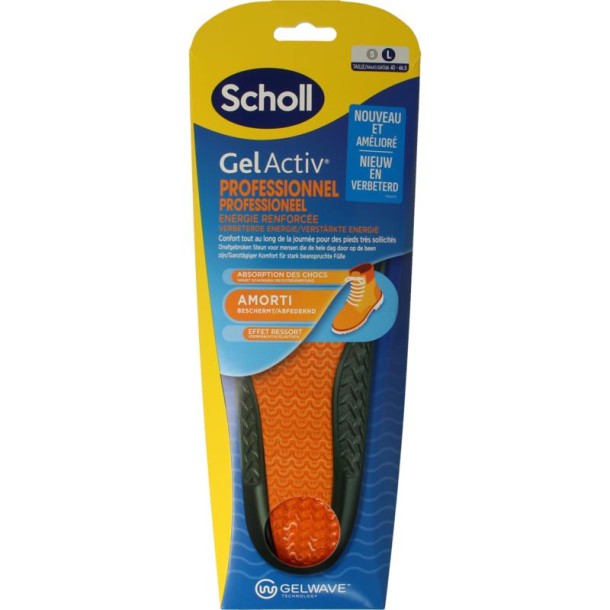 Scholl GelActive inlegzolen work & boot large 40 - 46.5 (1 Paar)