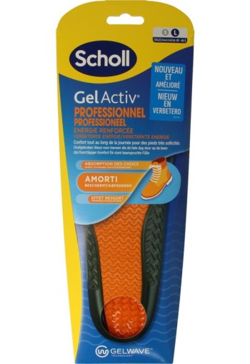 Scholl GelActive inlegzolen work & boot large 40 - 46.5 (1 Paar)