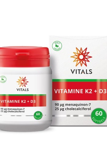 Vitals Vitamine K2 + D3 (60 Softgels)