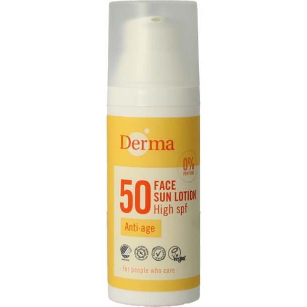 Derma Sun face lotion SPF50 (50 Milliliter)