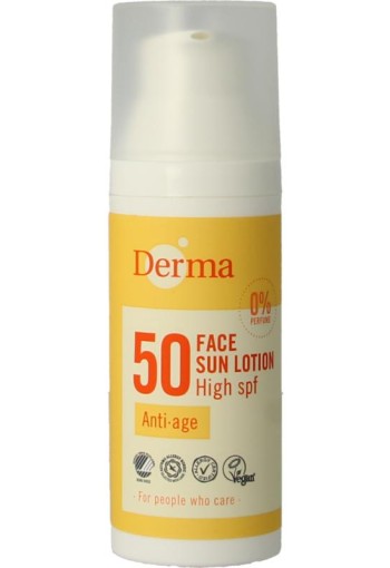 Derma Sun face lotion SPF50 (50 Milliliter)