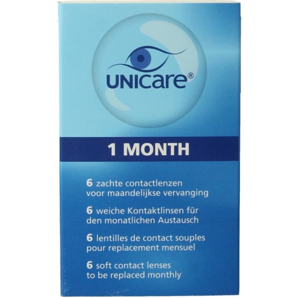 Unicare Maandlenzen +1.00 (6 Stuks)