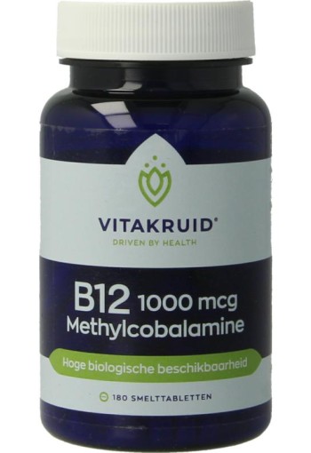 Vitakruid B12 1000 mcg methylcobalamine (180 Smelttabletten)