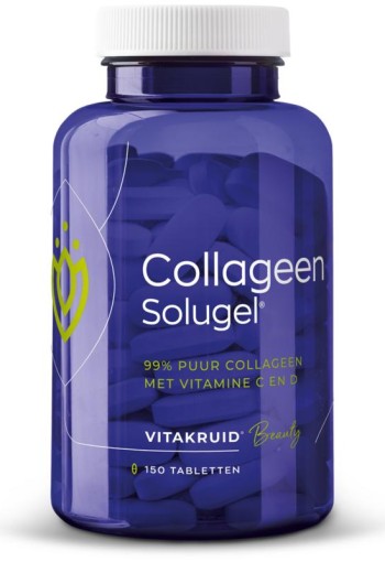 Vitakruid Collageen solugel tabletten met vitamine C en D (150 Tabletten)