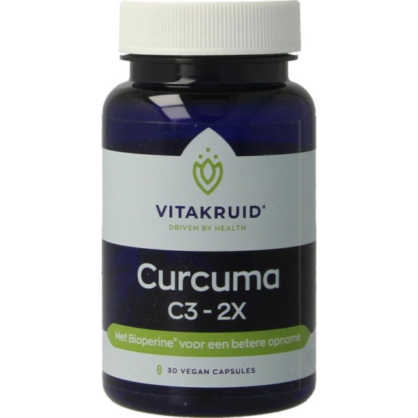 Vitakruid Curcuma C3 - 2X (30 Vegetarische capsules)