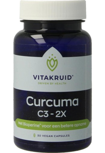 Vitakruid Curcuma C3 - 2X (30 Vegetarische capsules)