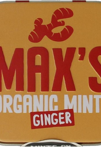 Max Mints Ginger blikje vierkant bio (35 Gram)