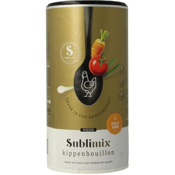 Sublimix Kippenbouillon zoutarm (300 Gram)