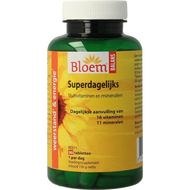 Bloem Superdagelijks multivitamine (90 Tabletten)