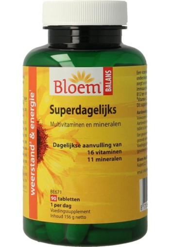 Bloem Superdagelijks multivitamine (90 Tabletten)