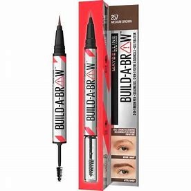 Maybelline New York BUILD A BROW Wenkbrauwpen/fixeergel 257 Medium Brown