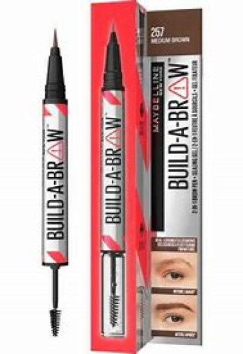 Maybelline New York BUILD A BROW Wenkbrauwpen/fixeergel 257 Medium Brown