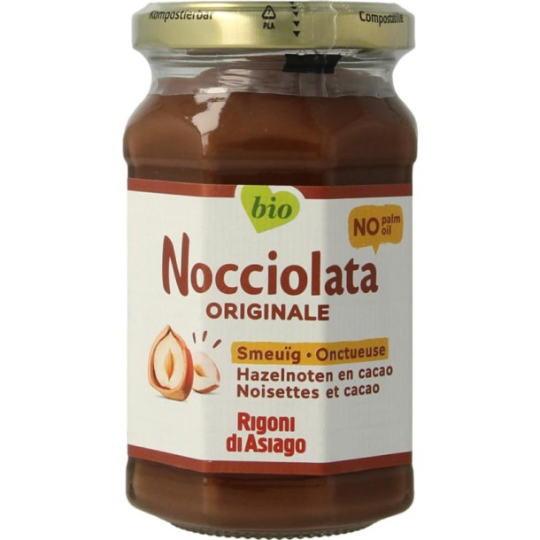 Nocciolata Chocolade hazelnootpasta bio (250 Gram)