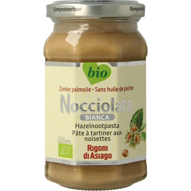 Nocciolata Witte hazelnootpasta bio (250 Gram)