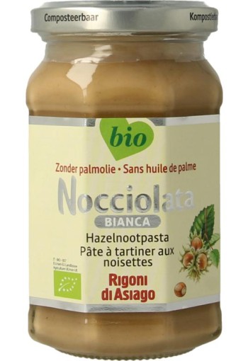 Nocciolata Witte hazelnootpasta bio (250 Gram)