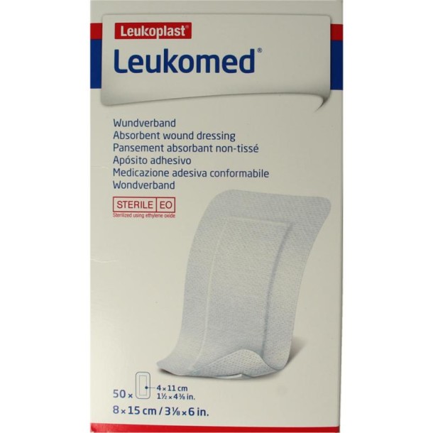 Leukomed Wondverband 8.0 x 15cm steriel (50 Stuks)