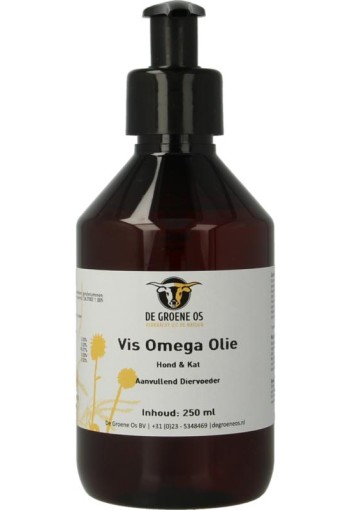 Groene Os Vis omega hond/kat (250 Milliliter)