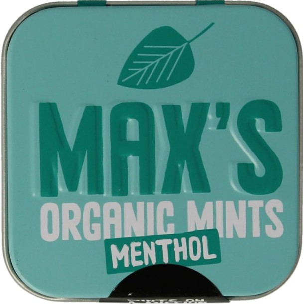 Max Mints Menthol blikje vierkant bio (35 Gram)