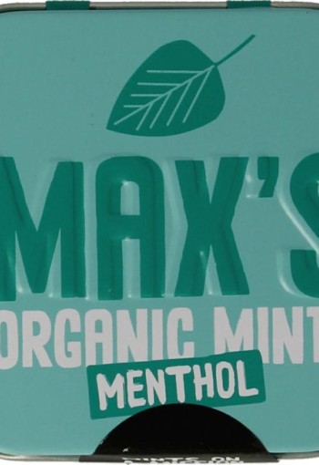 Max Mints Menthol blikje vierkant bio (35 Gram)