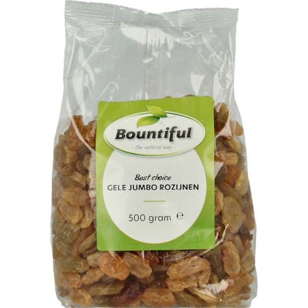 Bountiful Gele jumbo rozijnen (500 Gram)