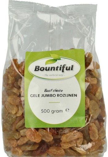 Bountiful Gele jumbo rozijnen (500 Gram)