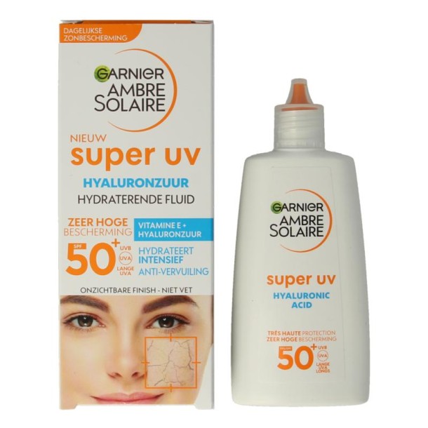 Ambre Solaire Fluid hyaluronzuur super UV SPF50+ (40 Milliliter)