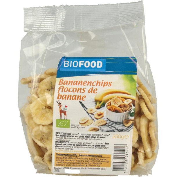 Biofood Bananenchips bio (250 Gram)