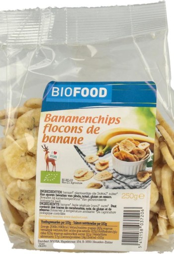 Biofood Bananenchips bio (250 Gram)