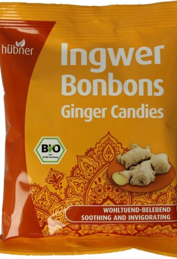 Hubner Gember bonbons bio (70 Gram)