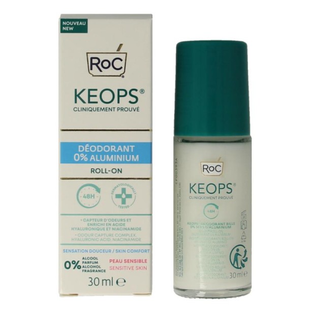 ROC Keops deodorant roll-on 0% aluminium (30 Milliliter)