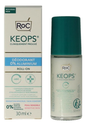 ROC Keops deodorant roll-on 0% aluminium (30 Milliliter)