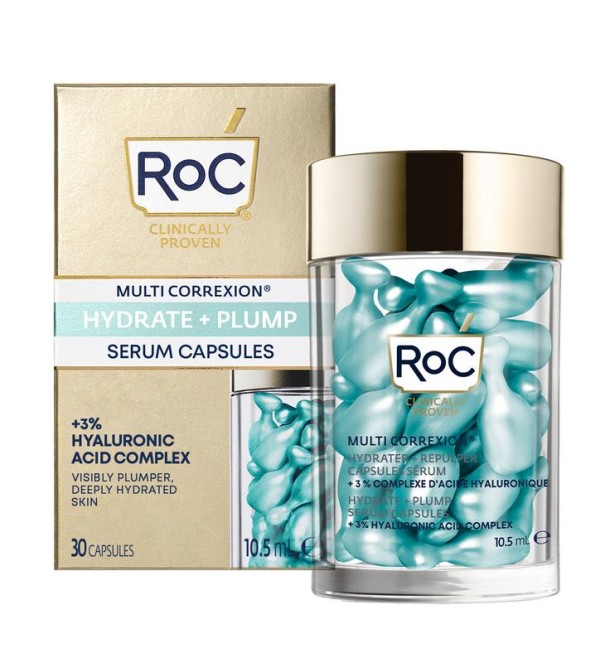 ROC Multi correxion hydrate+plump serum capsules (30 Stuks)