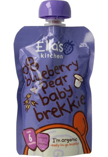 Ella's Kitchen Baby bosbessen ontbijtje 6+ maanden bio (100 Gram)