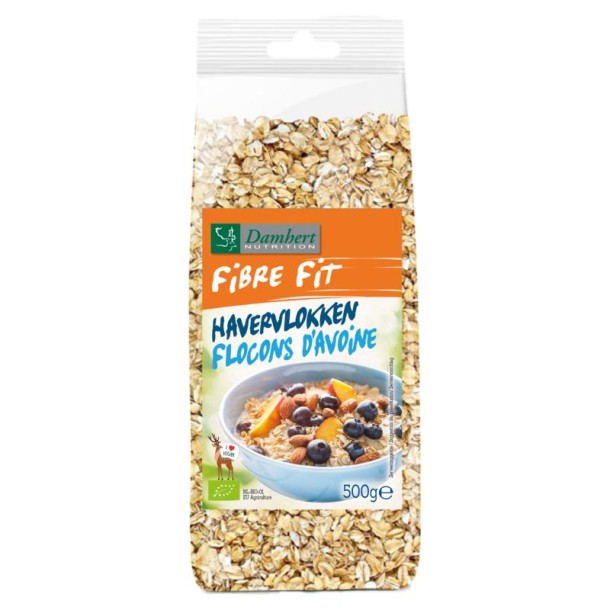 Damhert Fibre fit havervlokken bio (500 Gram)