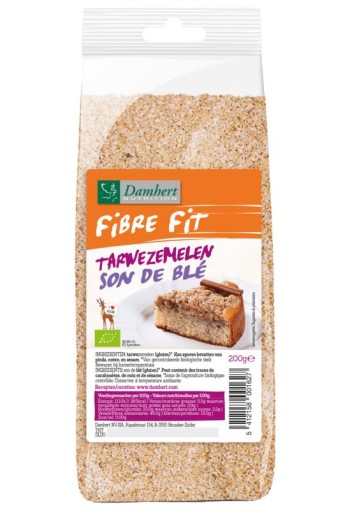 Damhert Fibre fit tarwezemelen bio (200 Gram)