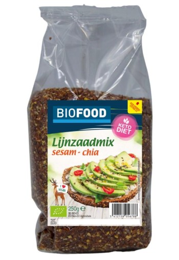 Biofood Lijnzaadmix sesam chia bio (250 Gram)