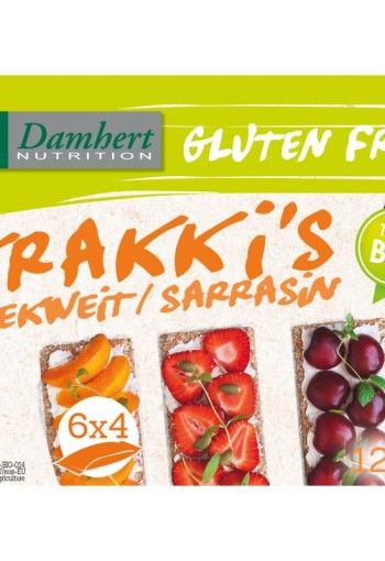 Damhert Boekweit krakki s glutenvrij bio (100 Gram)