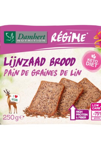 Damhert Lijnzaadbrood low carb (250 Gram)