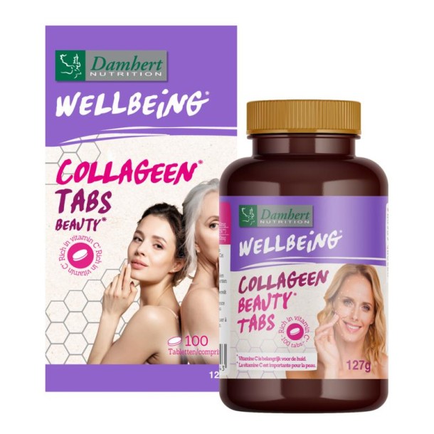 Damhert Wellbeing collageen beauty tabs (100 Tabletten)