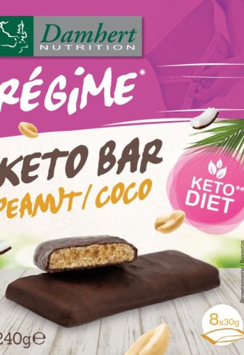 Damhert Regime keto bar peanut coco (240 Gram)