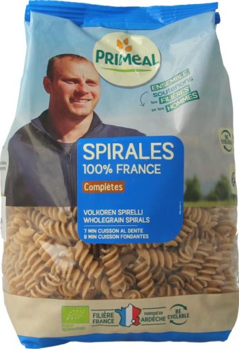 Primeal Fusilli volkoren bio (500 Gram)