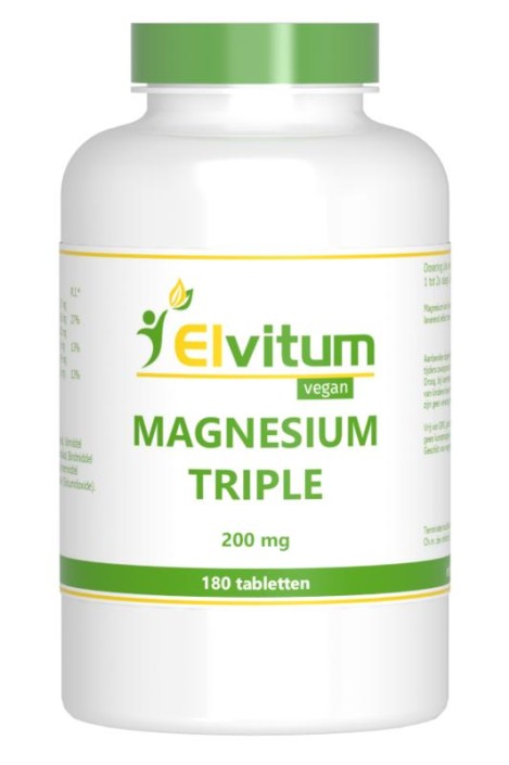 Elvitum Magnesium triple 200mg (180 Tabletten)