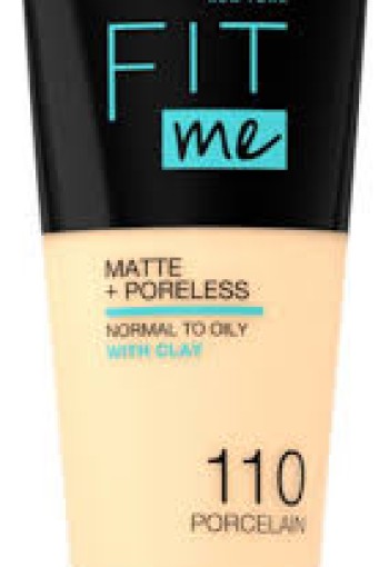 Maybelline New York Fit Me Matte + Poreless Foundation 110 Porcelain 30 ML