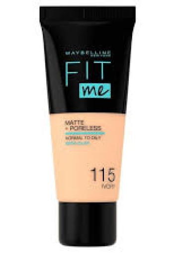 Maybelline New York Fit Me Matte + Poreless Foundation 115 Ivory 30 ML