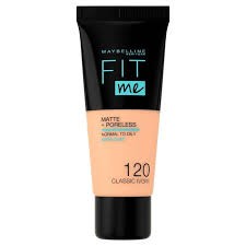 Maybelline New York Fit Me Matte + Poreless Foundation 120 Classic Ivory 30 ML