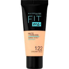 Maybelline New York Fit Me Matte + Poreless Foundation 122 Creamy Beige 30 ML